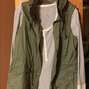 Green khaki vest